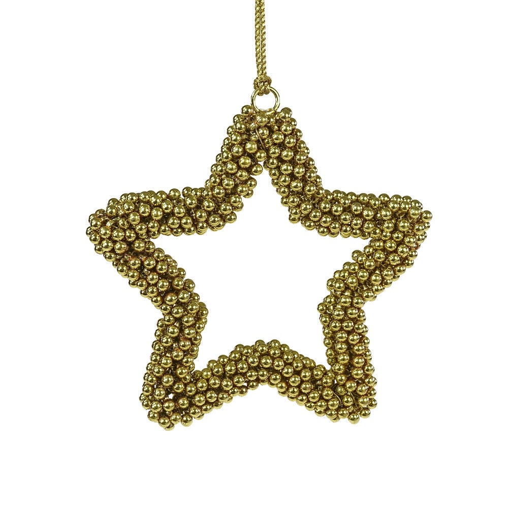 Voß Hänger Stern, gold – 11 × 2 × 11cm