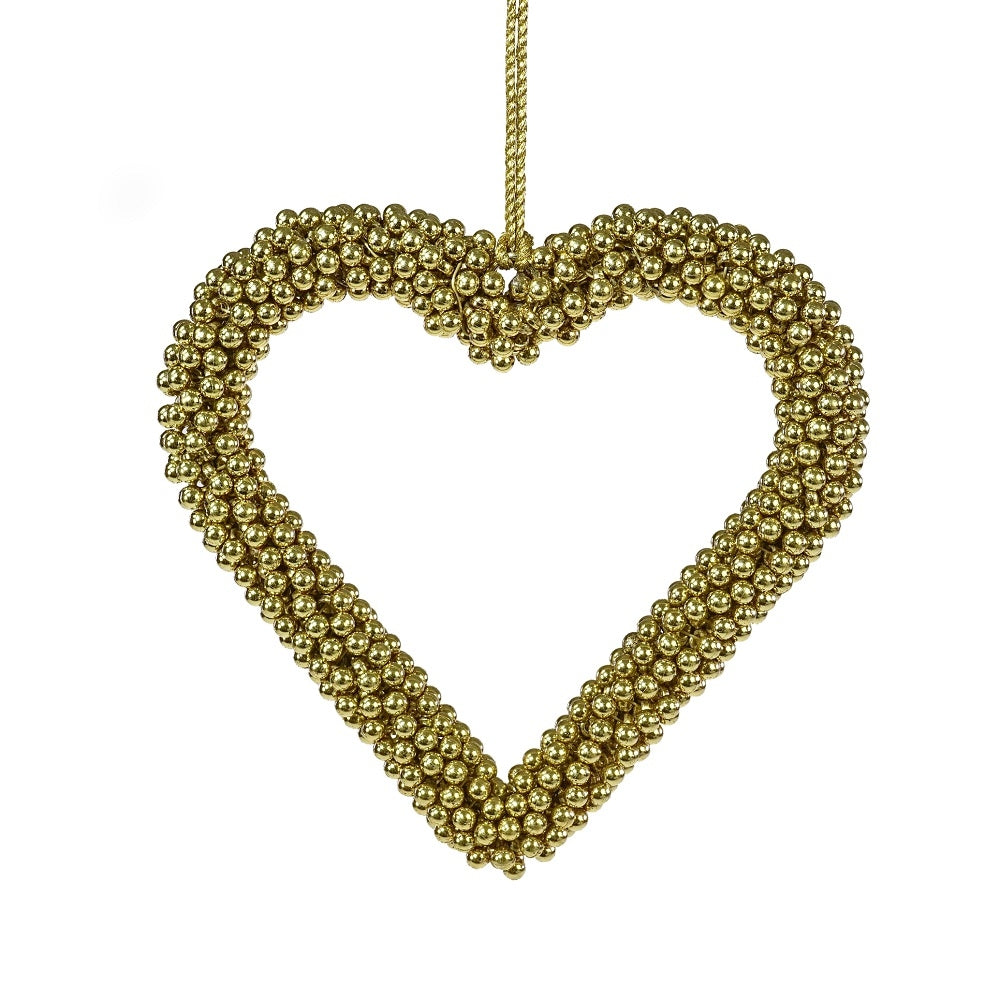 Voß Hänger Herz, gold – 11 × 2 × 11cm