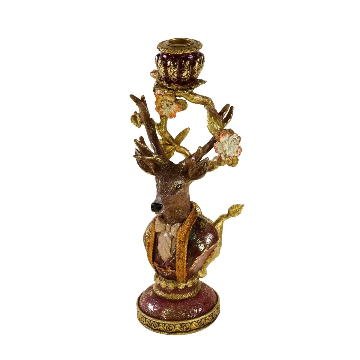 Voß Kerzenhalter Hirsch Alexander jun. 1 flmg – 13,5 × 10,5 × 30,5cm