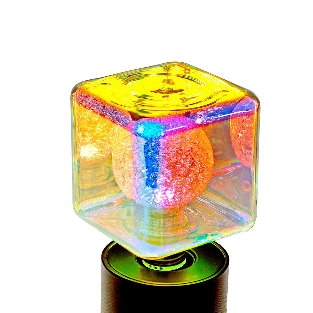 Voß LED-Glühbirne Cube, irisierend – 9 × 14 cm
