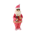 Voß Santa mit Bunnyschuhen, pink – 9 × 8,5 × 22 cm