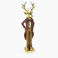 Voß Figur Mr. Hirsch, gold/braun – 9 × 6 × 32,5 cm