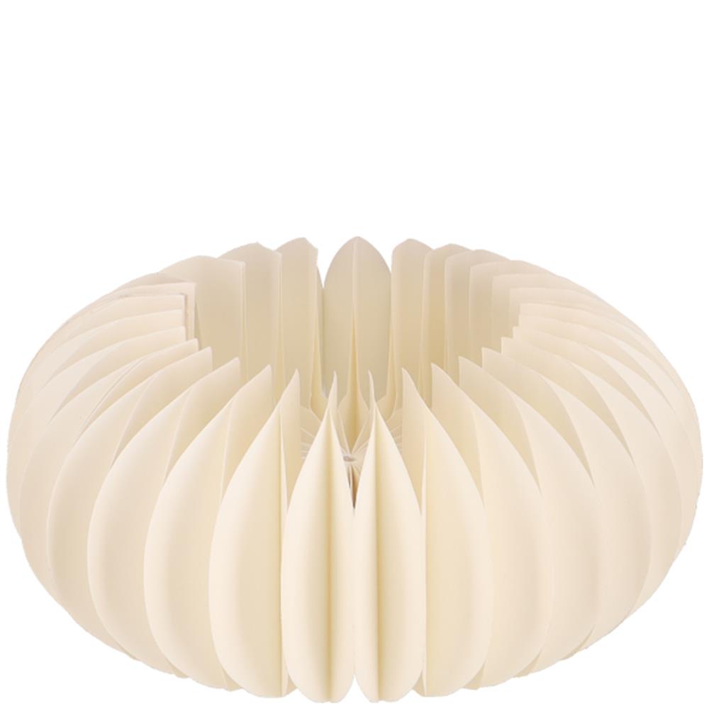 Vosteen Papier-Sockel Dacia creme – Ø 22 cm, H 10 cm