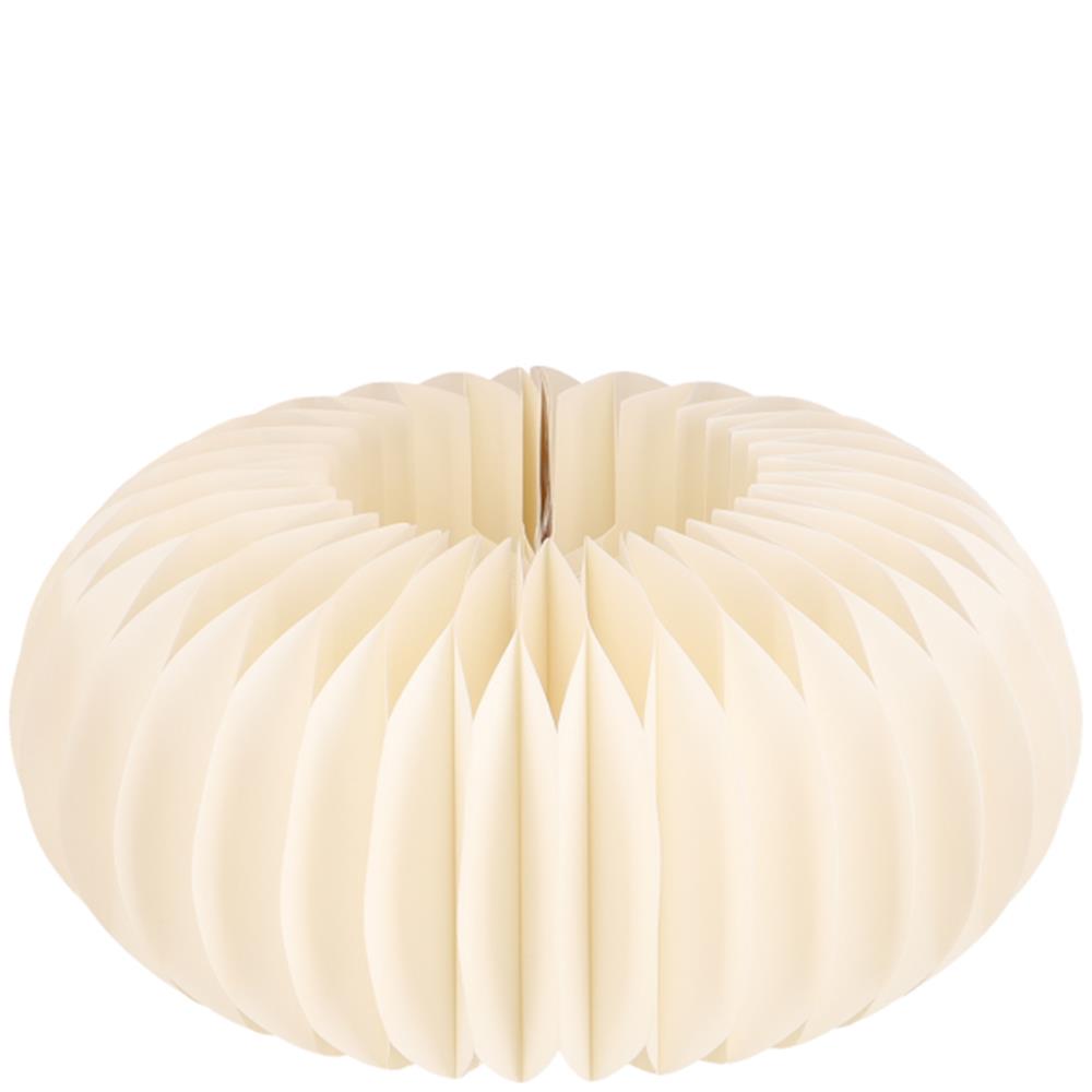 Vosteen Papier-Sockel Dacia creme – Ø 28 cm, H 13 cm