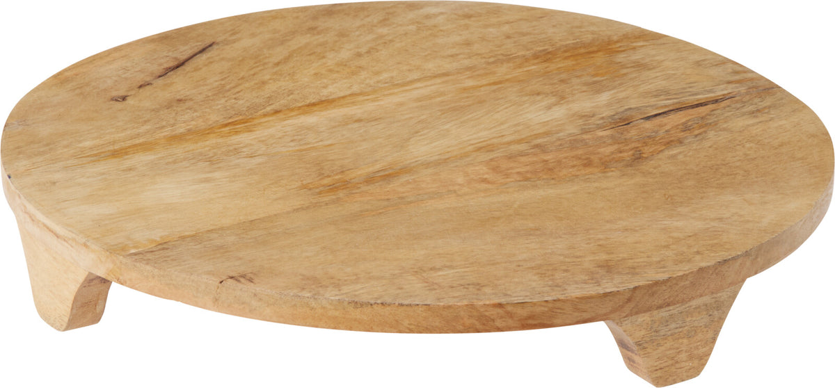 Deko teller 37 cm natur