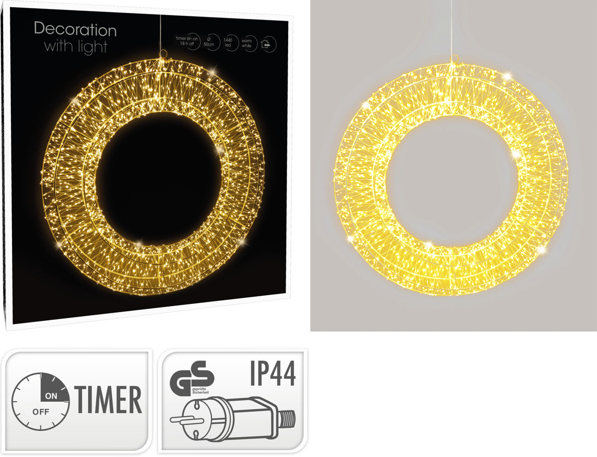 Ring 50 cm 1440 LED warmweiß mit timer – Übersicht der angebotenen Ausführungen