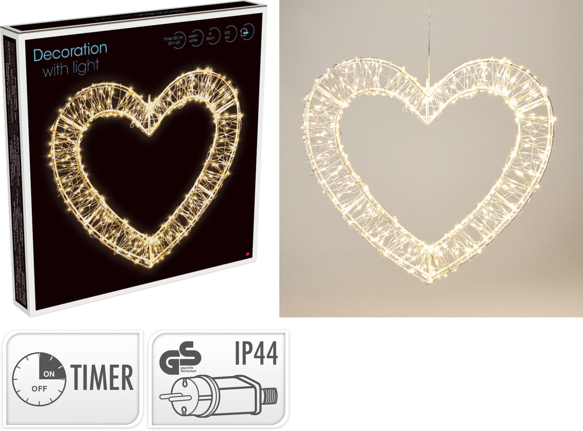 Herz 38 × 36 cm 500led warmweiß – Übersicht der angebotenen Ausführungen