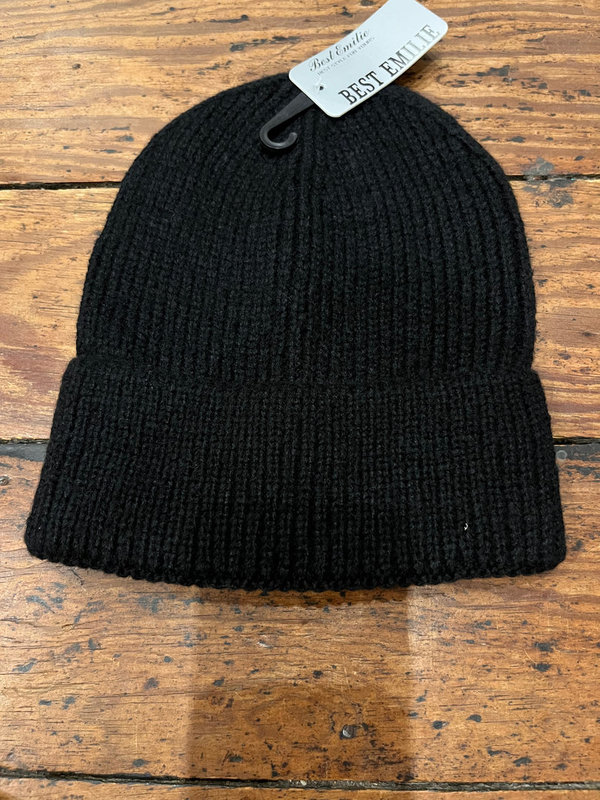 Woll-Mütze schwarz